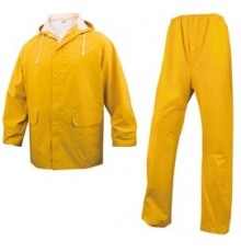 COMPLETO IMPERMEABILE EN304 Tg. L giallo (giacca+pantalone)