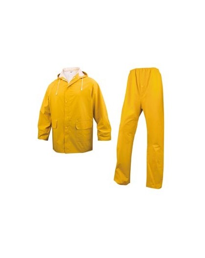 COMPLETO IMPERMEABILE EN304 Tg. XL giallo (giacca+pantalone)