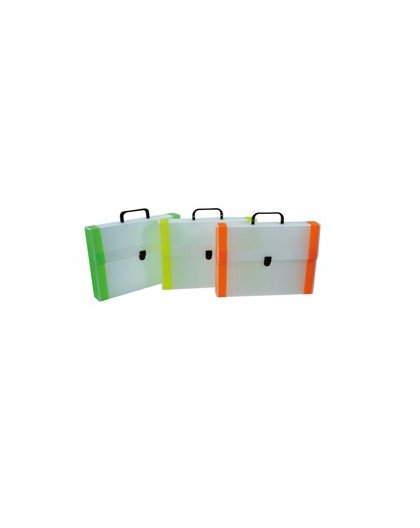 VALIGETTA POLIONDA dorso FLUO 28x38cm dorso 5cm RI.PLAST