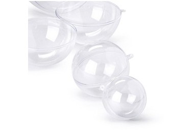 SFERA APRIBILE in POLISTIRENE TRASPARENTE ø100mm RI.PLAST