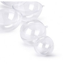 SFERA APRIBILE in POLISTIRENE TRASPARENTE ø160mm RI.PLAST
