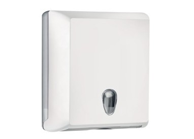 Dispenser asciugamani piegati C/Z bianco Soft Touch