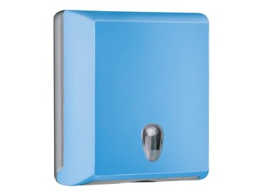 Dispenser asciugamani piegati C/Z azzurro Soft Touch
