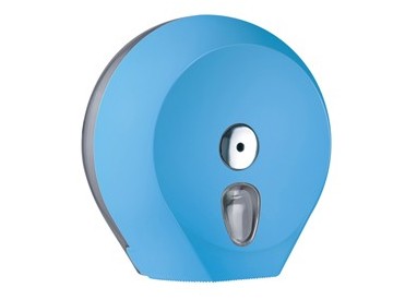 Dispenser carta igienica Midi Jumbo Ø23cm azzurro Soft Touch