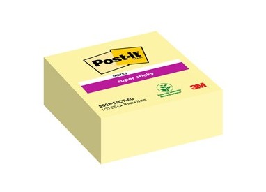 CUBO 270 foglietti Post-it® Super Sticky Giallo Canary™ 76x76mm 2028-SSCY-EU