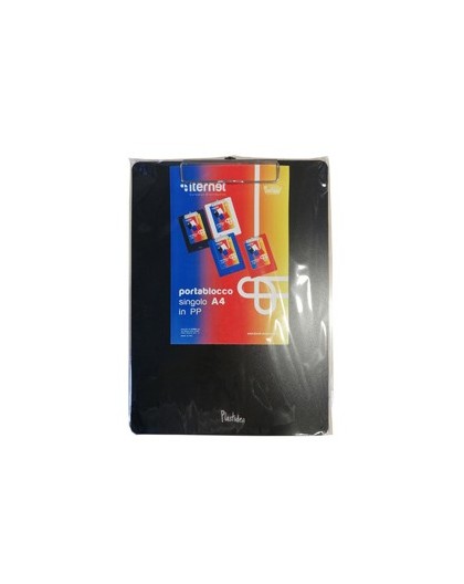 PORTABLOCCO A4 IN PPL CON MOLLA IN METALLO NERO