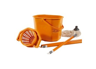 KIT PAVIMENTI (SECCHIOSTRIZZA+MOP+MANICO130cm) Perfetto