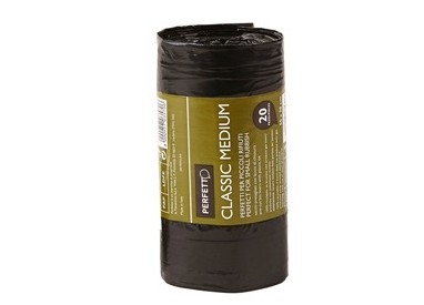 20 SACCHI RIFIUTI 55X70CM-45Lt 10µ NERO Classic