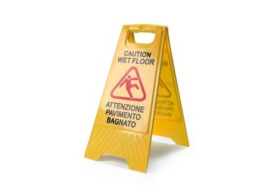 CARTELLO "Pavimento Bagnato" 30x62cm In Factory