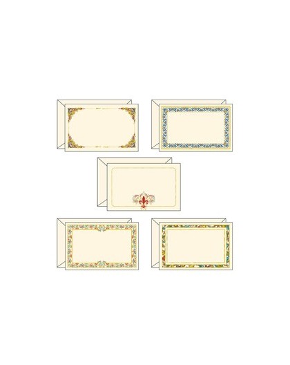 SCATOLA 100 BIGLIETTI 68x105mm CON BUSTA Linea FIORENTINO KARTOS