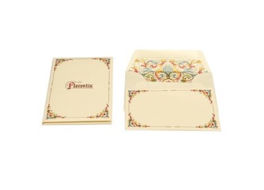 TASCHETTA 10 BIGLIETTI SEMPLICE 100x150mm CON BUSTA Linea FLORENTIA KARTOS