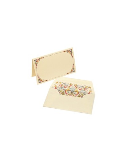 Scatola 10 biglietti doppi 90x140mm con busta Linea FLORENTIA Kartos
