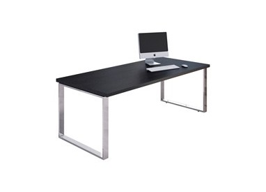 SCRIVANIA DIREZIONALE 180X90cm NERO VEN. - PRESTIGE METAL