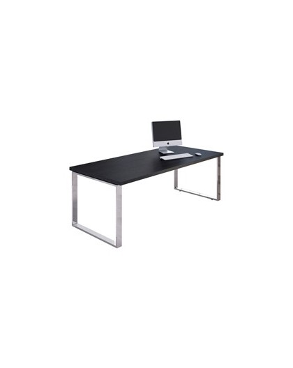 SCRIVANIA DIREZIONALE 210X90cm NERO VEN. - PRESTIGE METAL