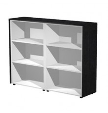 COPPIA MOBILI MEDI A GIORNO 162,8X43cm H119,8cm NERO VEN. - PRESTIGE
