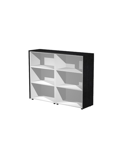 COPPIA MOBILI MEDI A GIORNO 162,8X43cm H119,8cm NERO VEN. - PRESTIGE