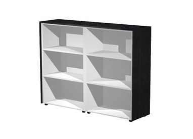 COPPIA MOBILI MEDI A GIORNO 162,8X43cm H119,8cm NERO VEN. - PRESTIGE