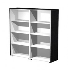 COPPIA MOBILI MEDIO-ALTI A GIORNO 162,8X43cm H158,2cm NERO VEN. - PRESTIGE