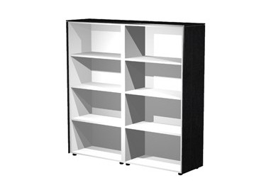 COPPIA MOBILI MEDIO-ALTI A GIORNO 162,8X43cm H158,2cm NERO VEN. - PRESTIGE