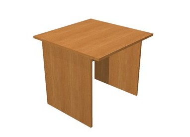 SCRIVANIA LINEARE 80X80cm NOCE CHIARO - EASY