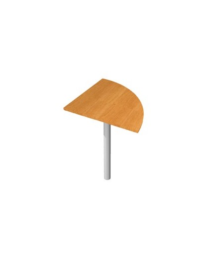 ANGOLARE 90° NOCE CHIARO + GAMBA SUPPORTO x SCRIVANIE EASY