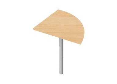 ANGOLARE 90° FAGGIO + GAMBA SUPPORTO x SCRIVANIE EASY