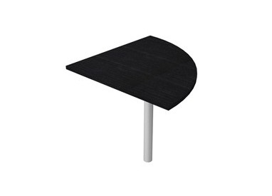 ANGOLARE 90° NERO VENATO + GAMBA SUPPORTO x SCRIVANIE EASY