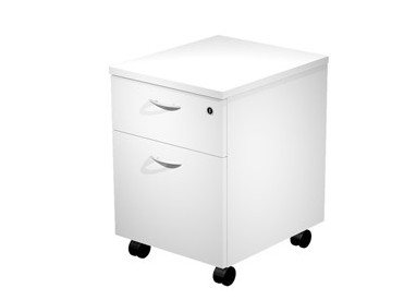 CASSETTIERA 1 CASS.+1 CLASSIF. con RUOTE BIANCO - EASY