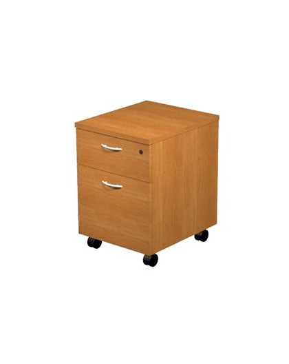 CASSETTIERA 1 CASS.+1 CLASSIF. con RUOTE FAGGIO - EASY