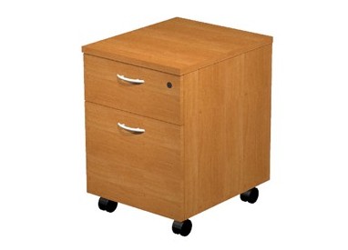 CASSETTIERA 1 CASS.+1 CLASSIF. con RUOTE FAGGIO - EASY
