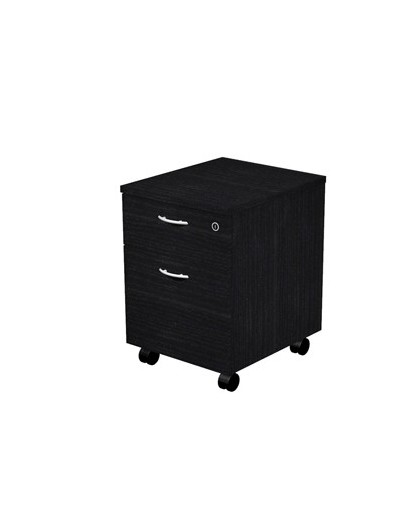 CASSETTIERA 1 CASS.+1 CLASSIF. con RUOTE NERO VENATO - EASY