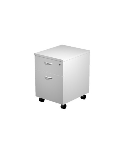 CASSETTIERA 1 CASS.+1 CLASSIF. con RUOTE GRIGIO - EASY