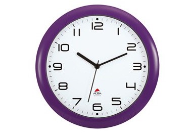OROLOGIO DA PARETE HORNEW Ø30cm VIOLA Alba