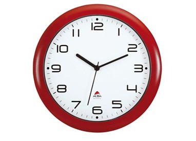 OROLOGIO DA PARETE HORNEW Ø30cm ROSSO Alba