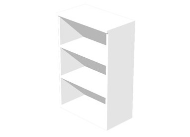 MOBILE MEDIO A GIORNO 80X35cm H120cm BIANCO - EASY