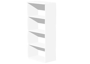 MOBILE ALTO A GIORNO 80X35cm H180cm BIANCO - EASY