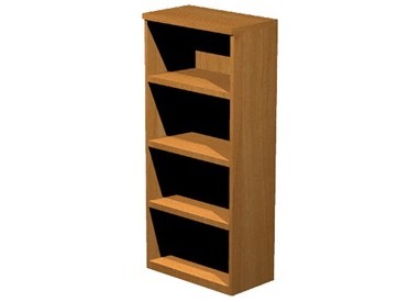 MOBILE ALTO A GIORNO 80X35cm H180cm NOCE CHIARO - EASY