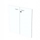 COPPIA ANTE in MELAMIN. x Mob.BASSO BIANCO - EASY