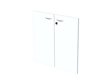 COPPIA ANTE in MELAMIN. x Mob.BASSO BIANCO - EASY