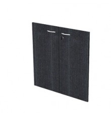 COPPIA ANTE in MELAMIN. x Mob.BASSO NERO VENATO - EASY