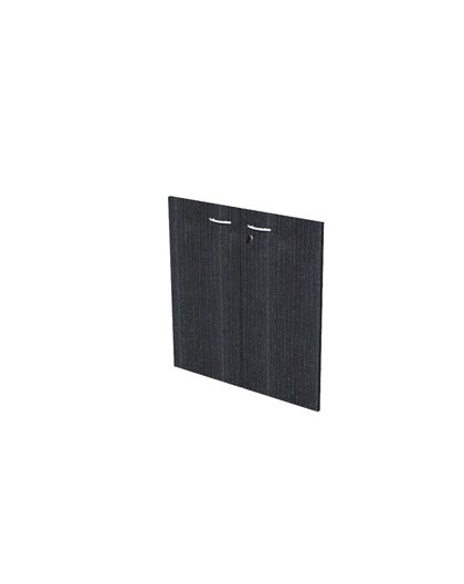 COPPIA ANTE in MELAMIN. x Mob.BASSO NERO VENATO - EASY