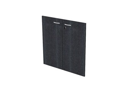 COPPIA ANTE in MELAMIN. x Mob.BASSO NERO VENATO - EASY