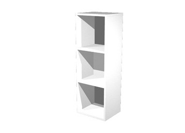 LIBRERIA 3 CASELLE 35,9x29,2cm-H103,9cm BIANCO - RAINBOW