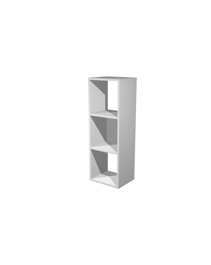 LIBRERIA 3 CASELLE 35,9x29,2cm-H103,9cm GRIGIO ALLUMINIO - RAINBOW