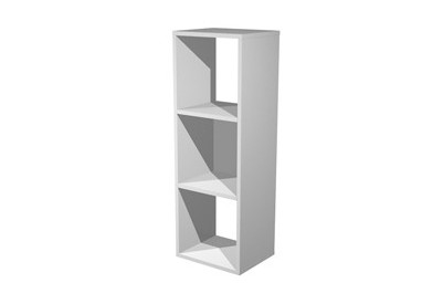 LIBRERIA 3 CASELLE 35,9x29,2cm-H103,9cm GRIGIO ALLUMINIO - RAINBOW