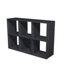 LIBRERIA 6 CASELLE 104x29,2cm-H69,8cm NERO VENATO - RAINBOW