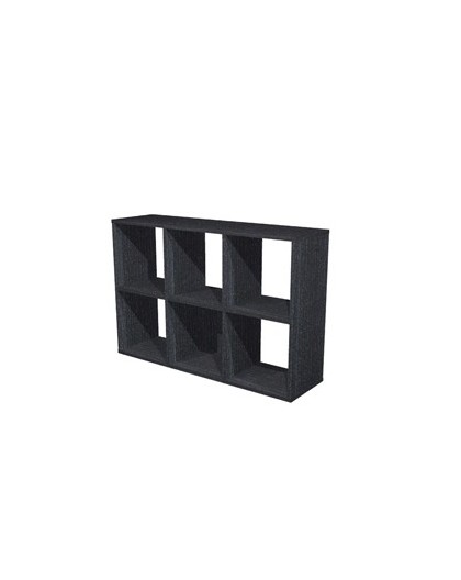 LIBRERIA 6 CASELLE 104x29,2cm-H69,8cm NERO VENATO - RAINBOW