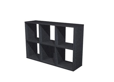LIBRERIA 6 CASELLE 104x29,2cm-H69,8cm NERO VENATO - RAINBOW