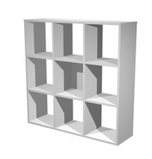 LIBRERIA 9 CASELLE 104x29,2cm-H103,9cm GRIGIO ALLUMINIO - RAINBOW