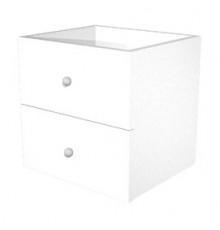 CASSETTIERA 2CASS. BIANCO per LIBRERIA RAINBOW